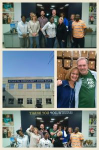 Employees volunteer at the Atlanta Community Food Bank