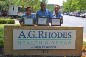 May 19, 2017-Staff Recognized During National Nursing Home Week, A.G. Rhodes