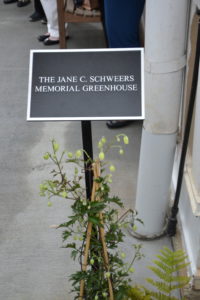 The Jane C. Schweers Memorial Greenhouse Dedication, A.G. Rhodes