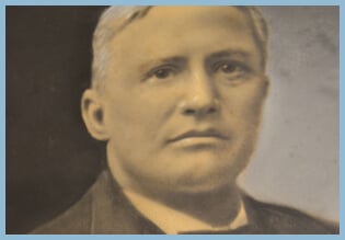 Hospital officials ask Amos Giles Rhodes, founder of Rhodes Furniture, for funding to make repairs. Instead, Mr. Rhodes provides land and funding for a new building.