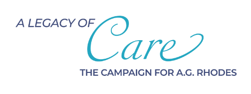 AG Rhodes Campaign Logo Legacy of care, A.G. Rhodes