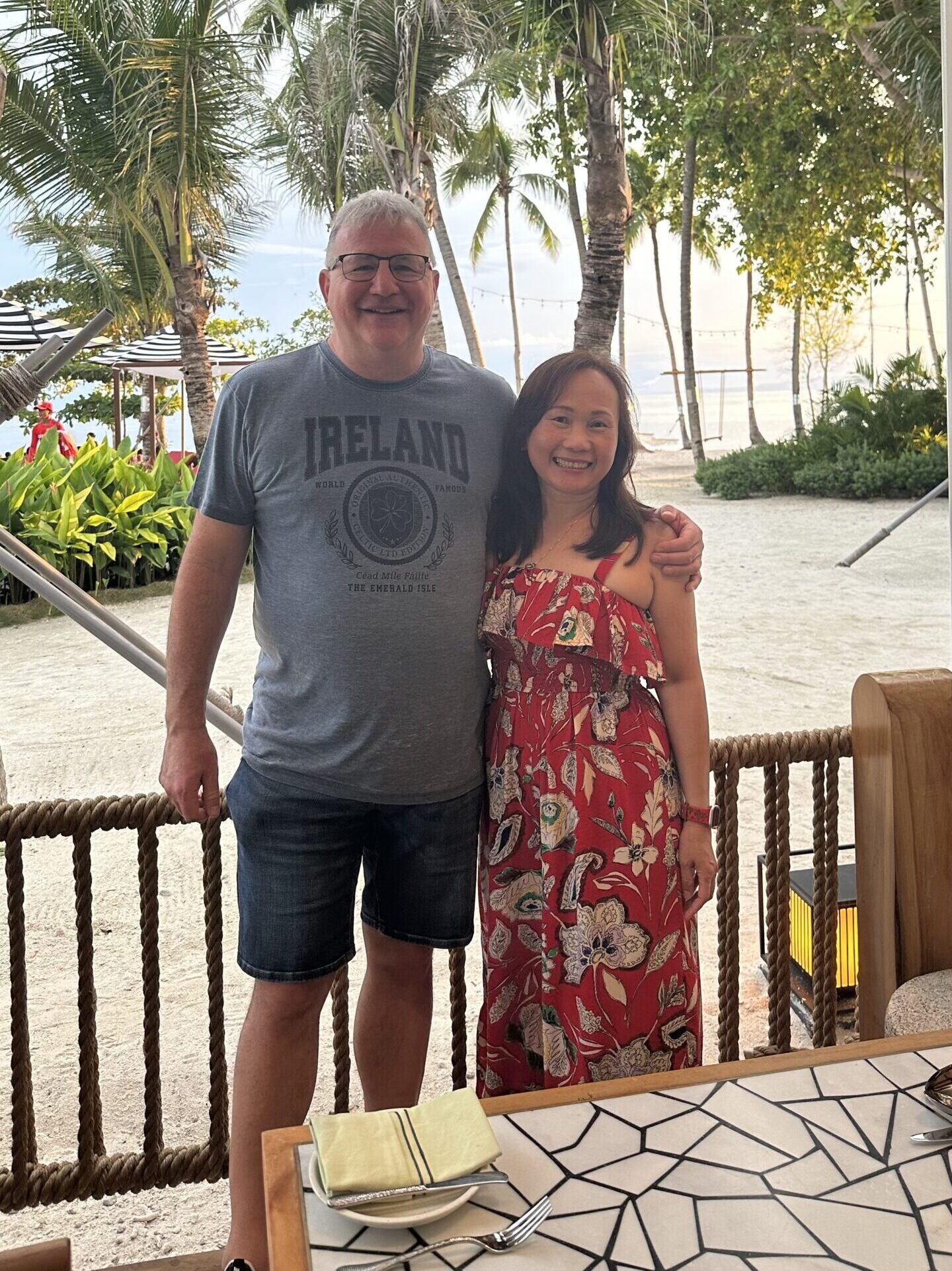 Me and my husband in Bohol A Calling Rooted in Family and Memory, A.G. Rhodes
