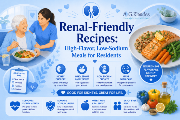 Renal-Friendly Recipes High-Flavor, Low-Sodium Meals for Residents